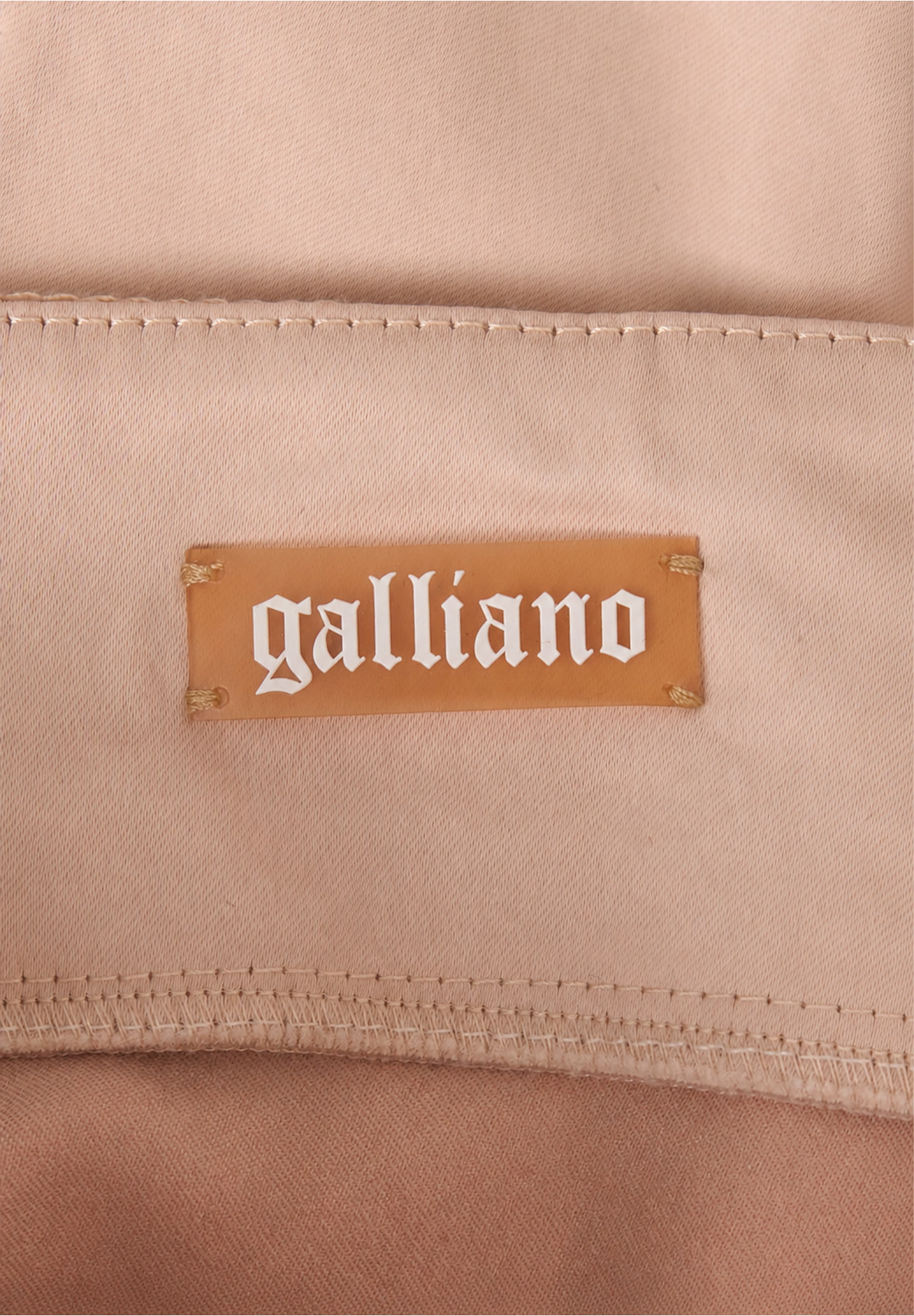 Розовое корсетное платье Galliano 