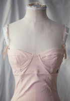 Розовое корсетное платье Galliano 