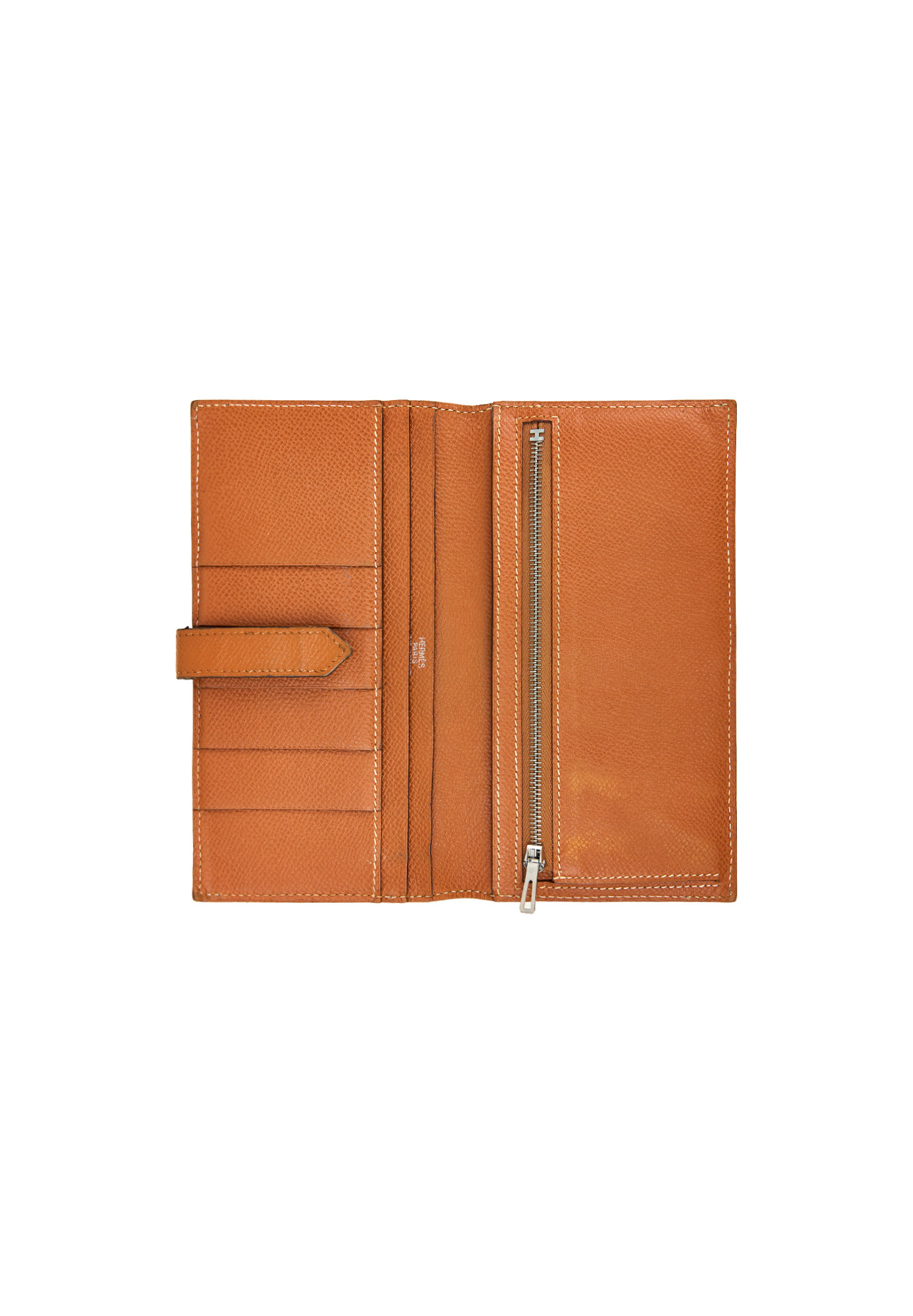 Портмоне Hermès Bearn Orange в коже Epsom