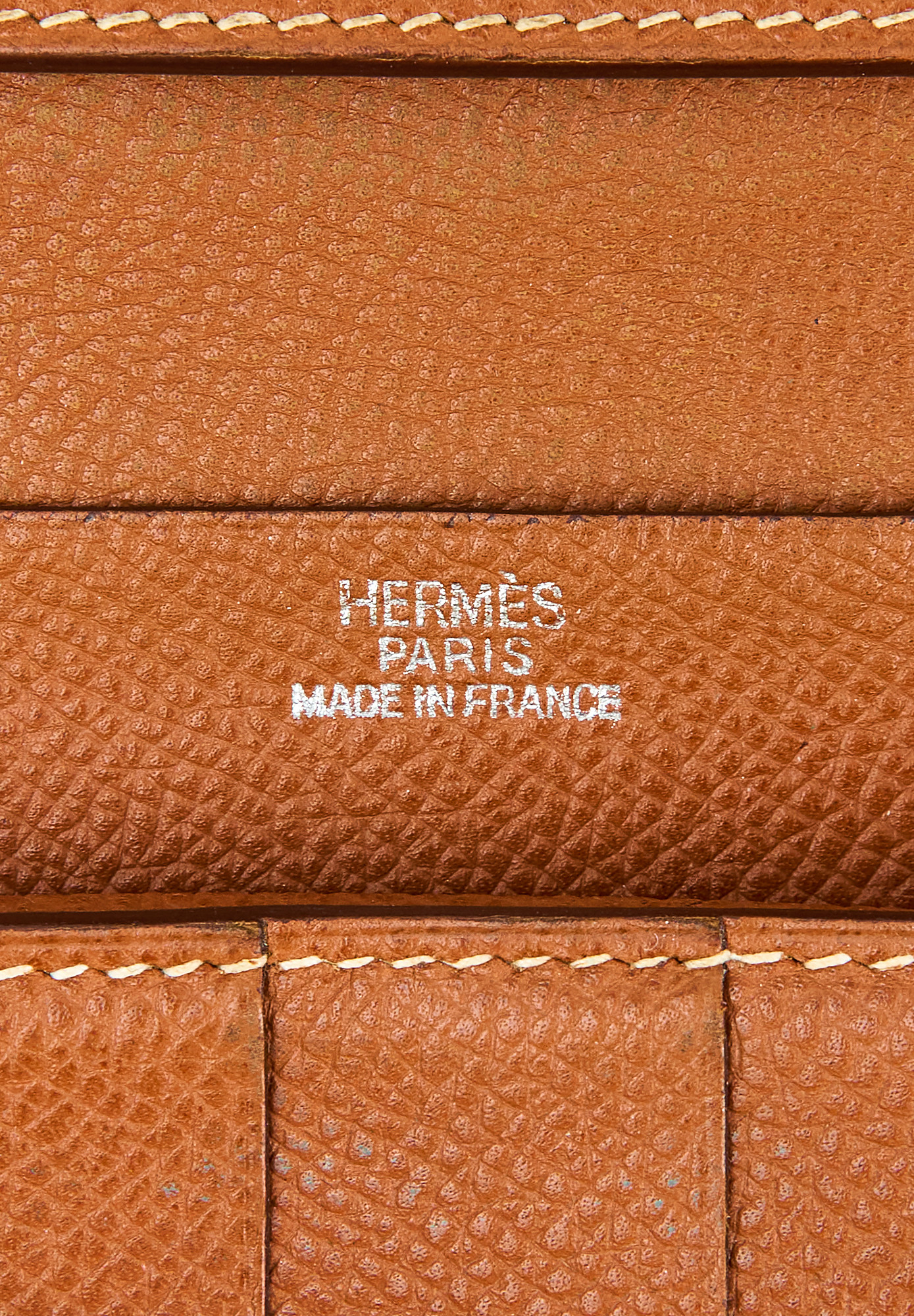 Портмоне Hermès Bearn Orange в коже Epsom