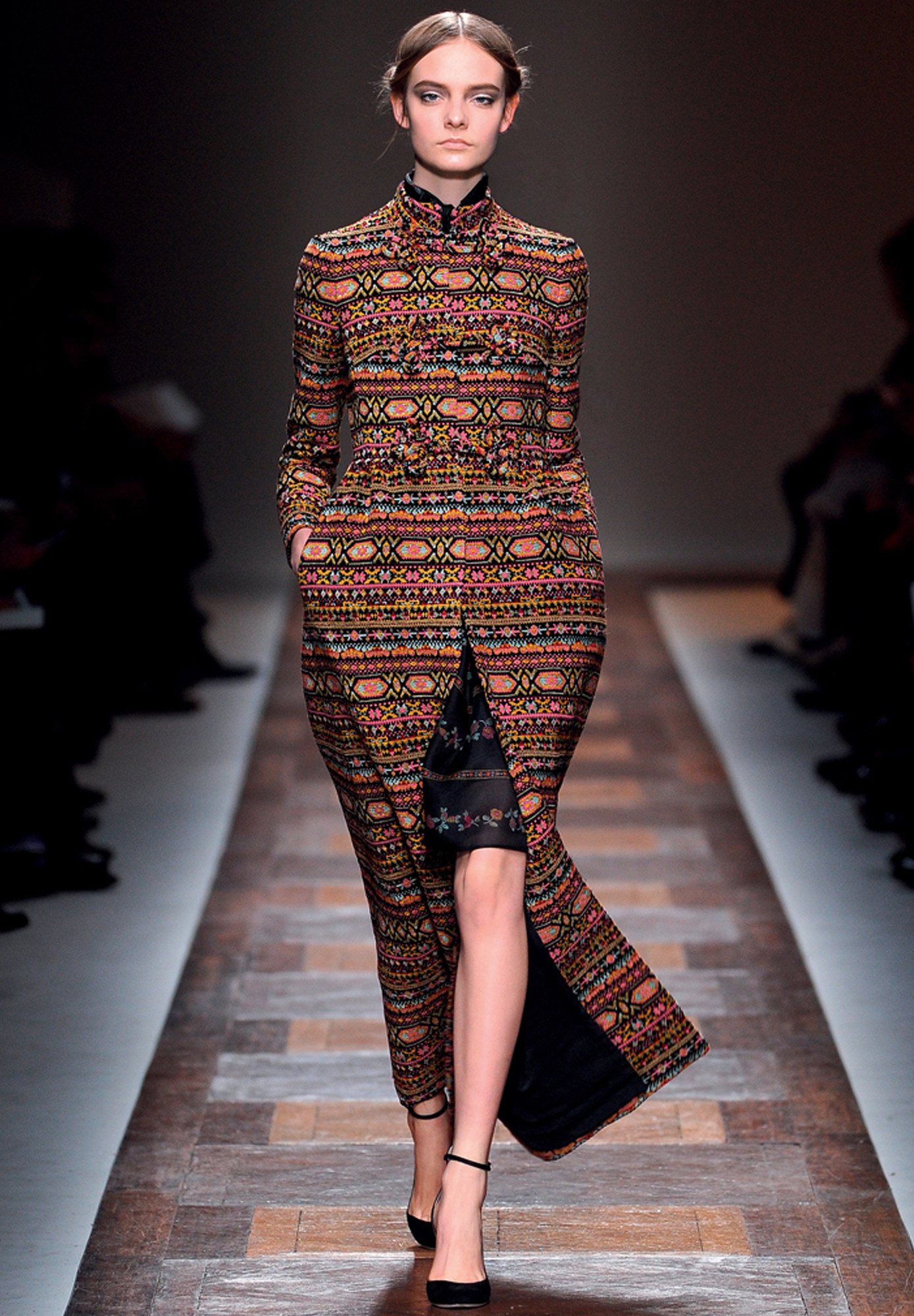 Разноцветное пальто Valentino