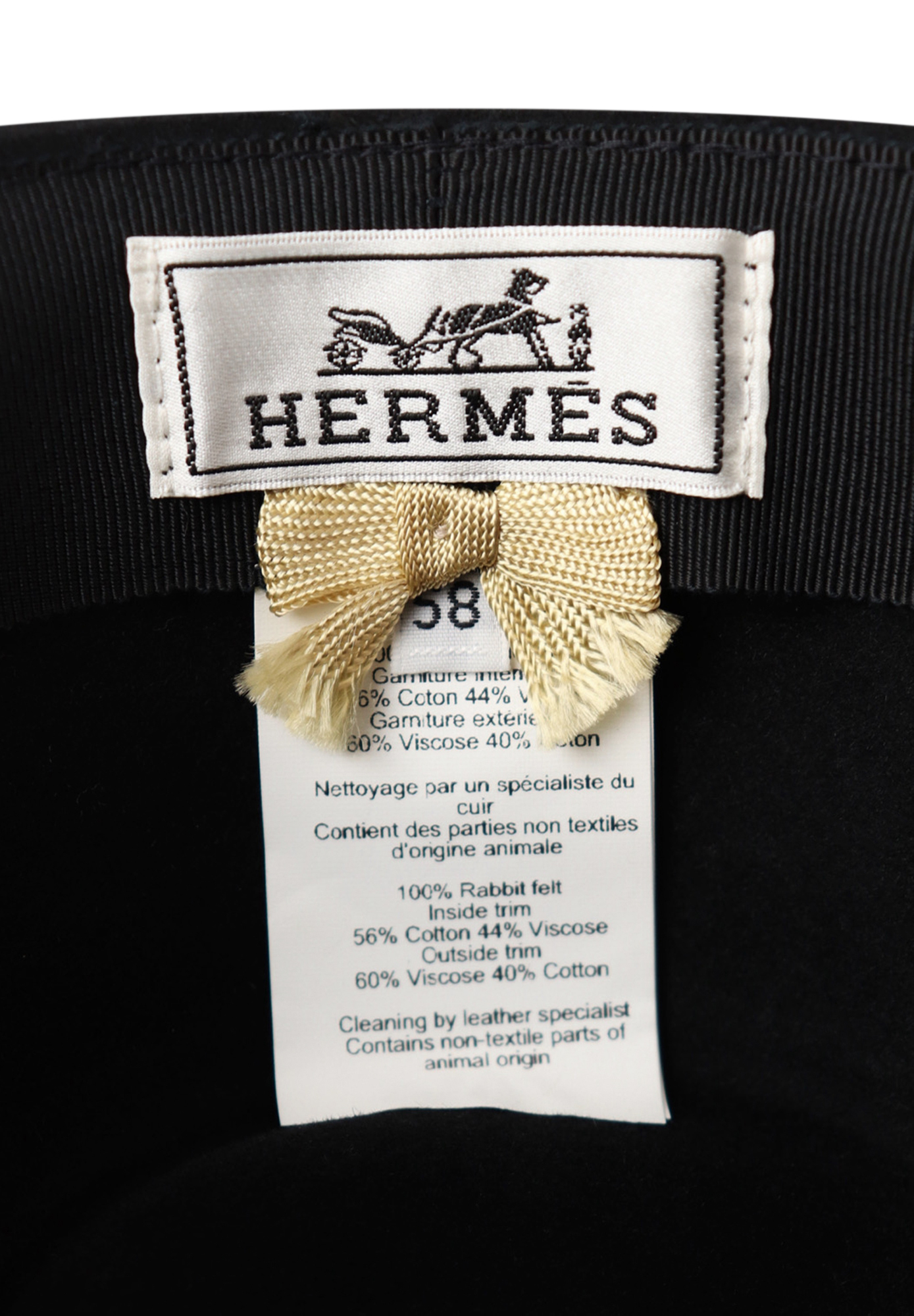 Черная шляпа Hermès