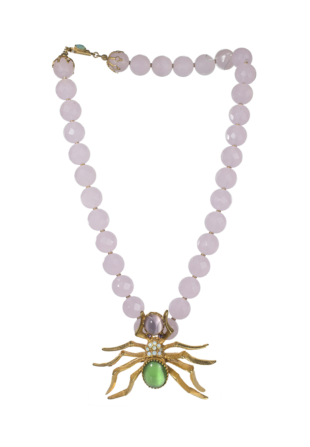 Асимметричное колье с пауком