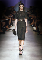 Темно-синяя повязка на голову Prada