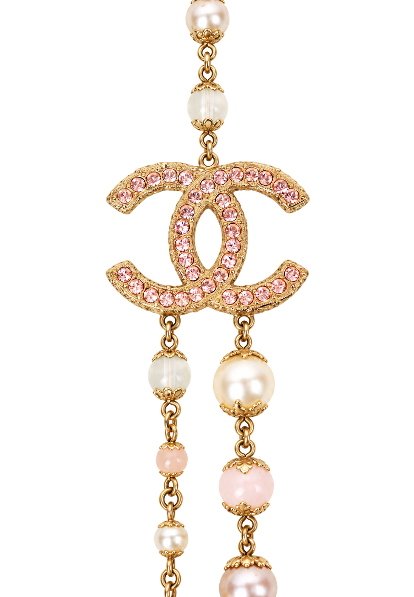 Колье Chanel с разноцветными бусинами