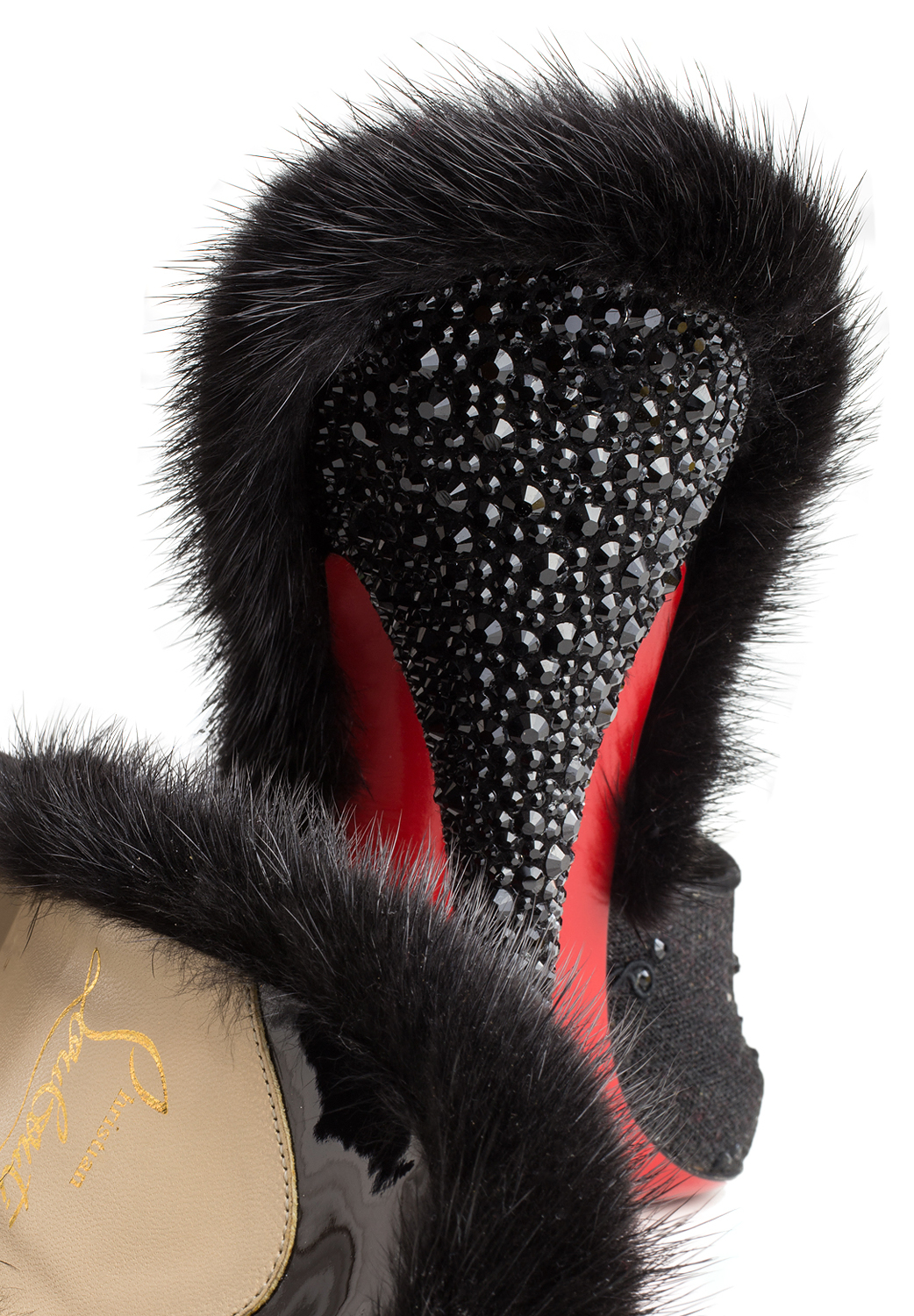 Черные босоножки Christian Louboutin