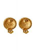 Клипсы Chanel с логотипом 1