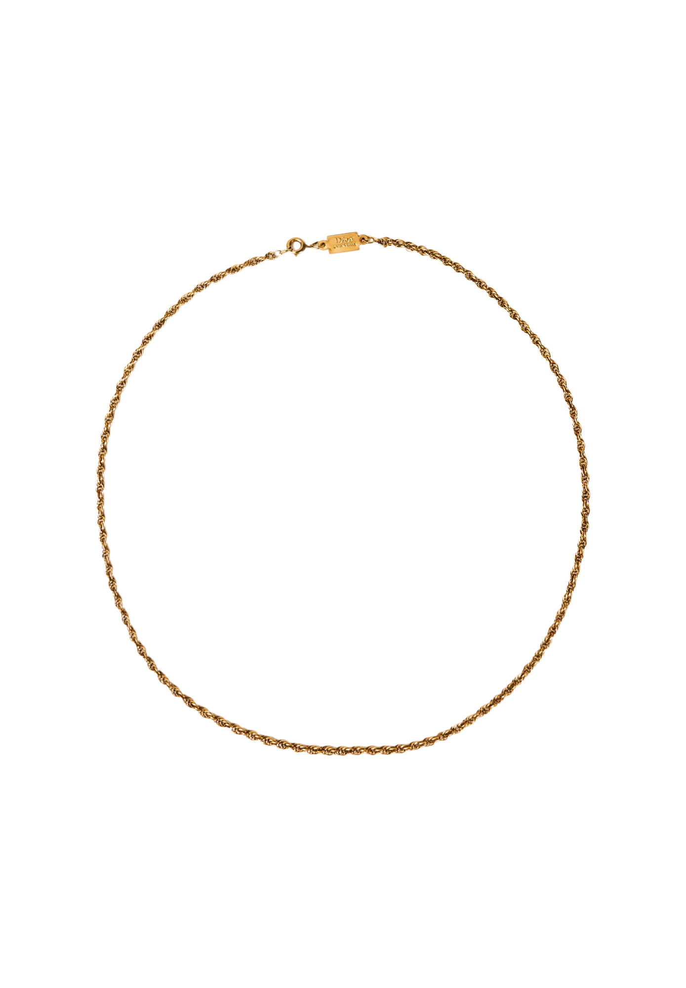 Винтажное колье витая цепочка Christian Dior