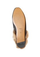 Мюли Gucci Princetown с мехом