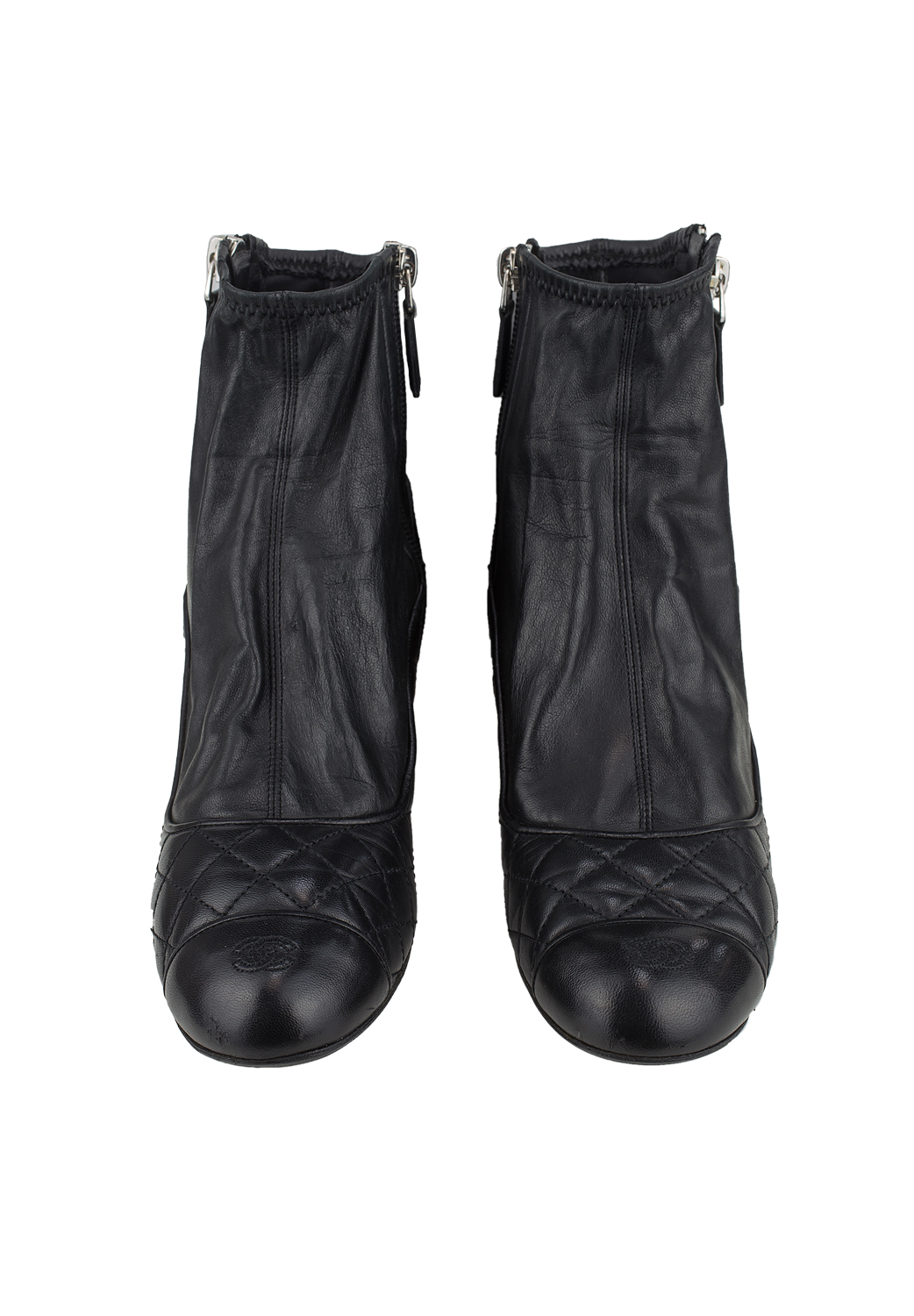 Стеганые ботильоны Chanel