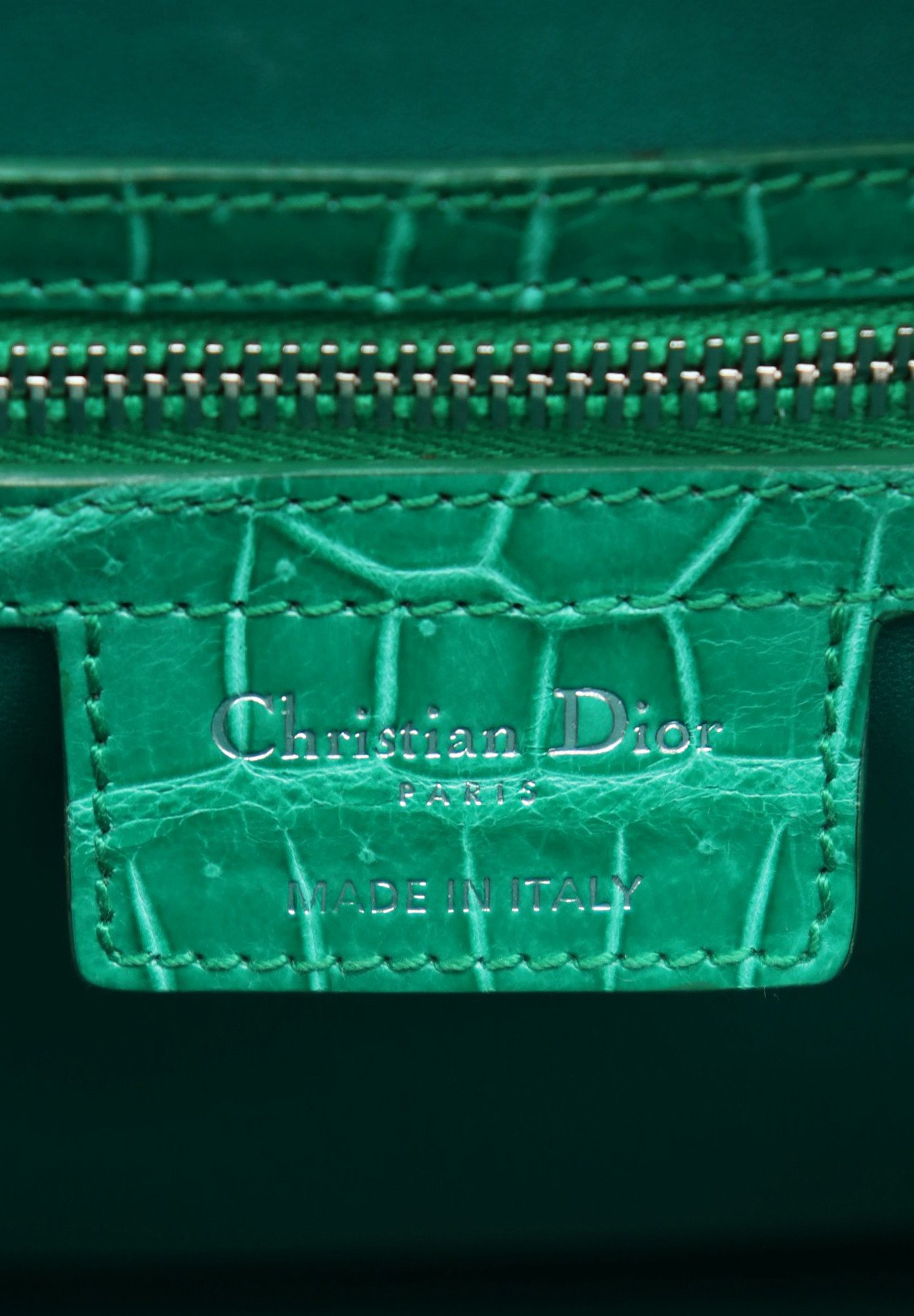 Крокодиловая сумка Lady Dior