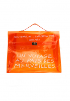 Оранжевая виниловая сумка Hermès Kelly