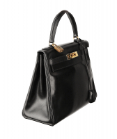 Сумка Hermès Kelly 28 Noir Box Retourne