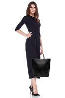 Черная кожаная сумка Céline Cabas