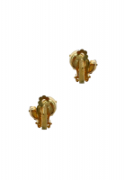 Клипсы с чёрными кристаллами