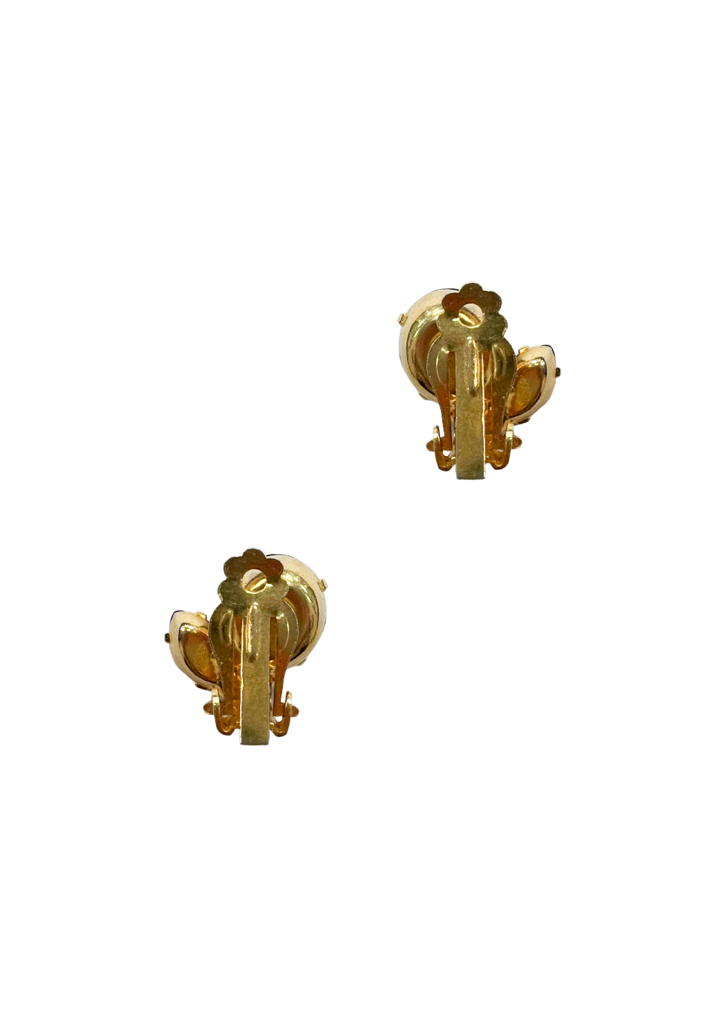 Клипсы с чёрными кристаллами