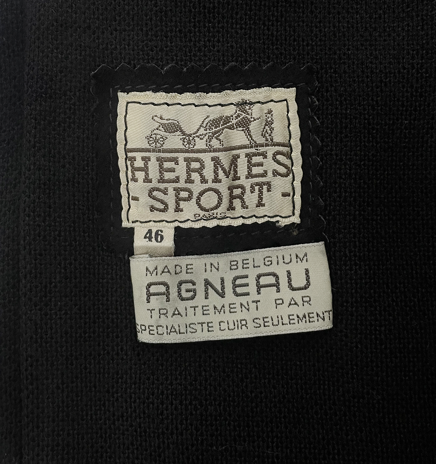 Черный бомбер Hermès