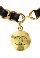 Пояс-цепь Chanel с подвеской-логотипом