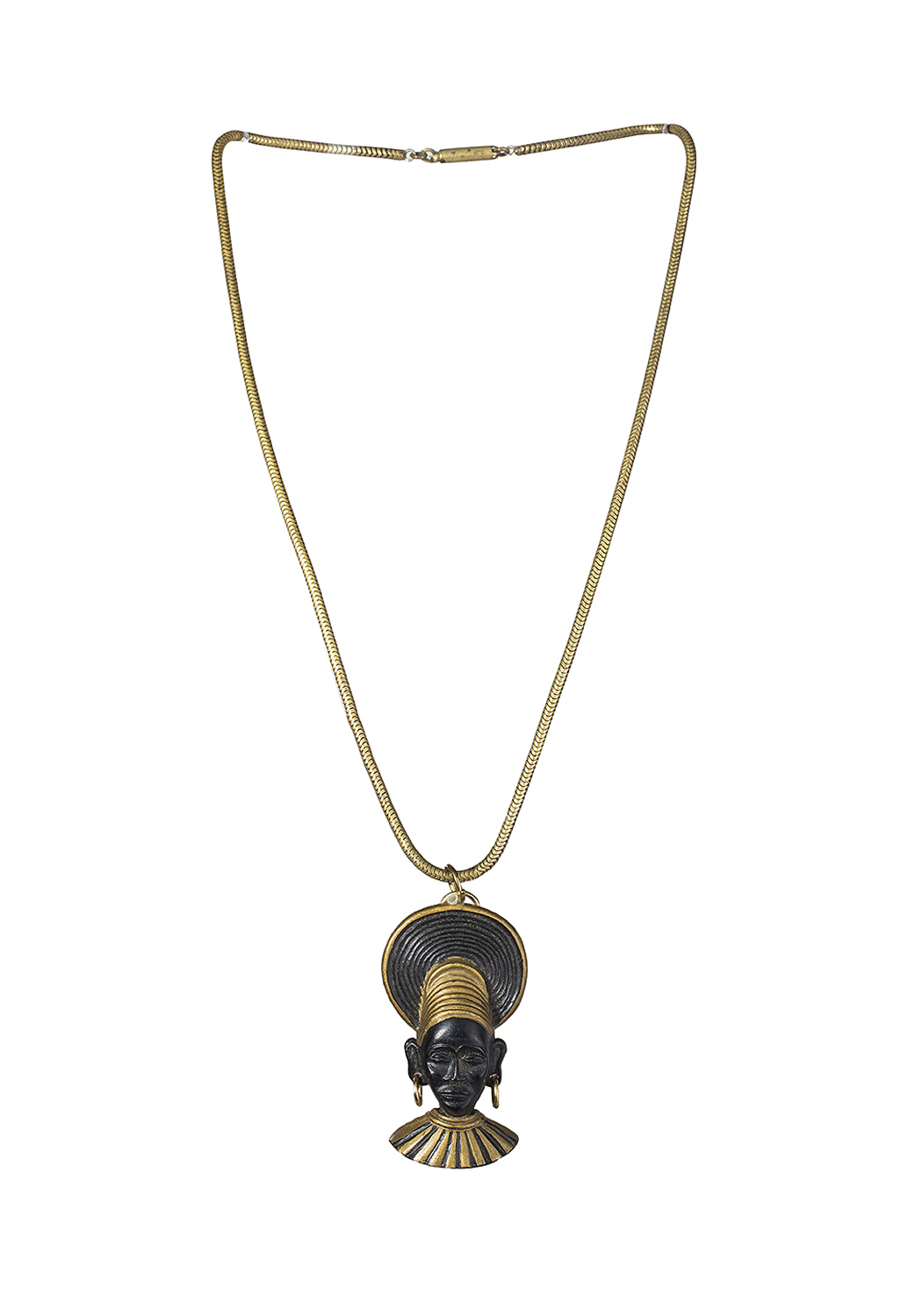 Винтажное колье с бюстом женщины