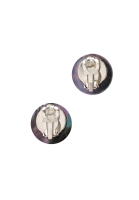 Перламутровые клипсы Chanel с кристаллами