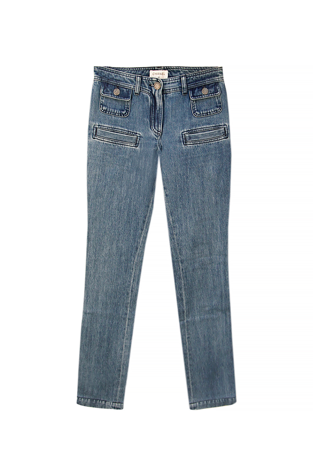 Голубые джинсы Chanel