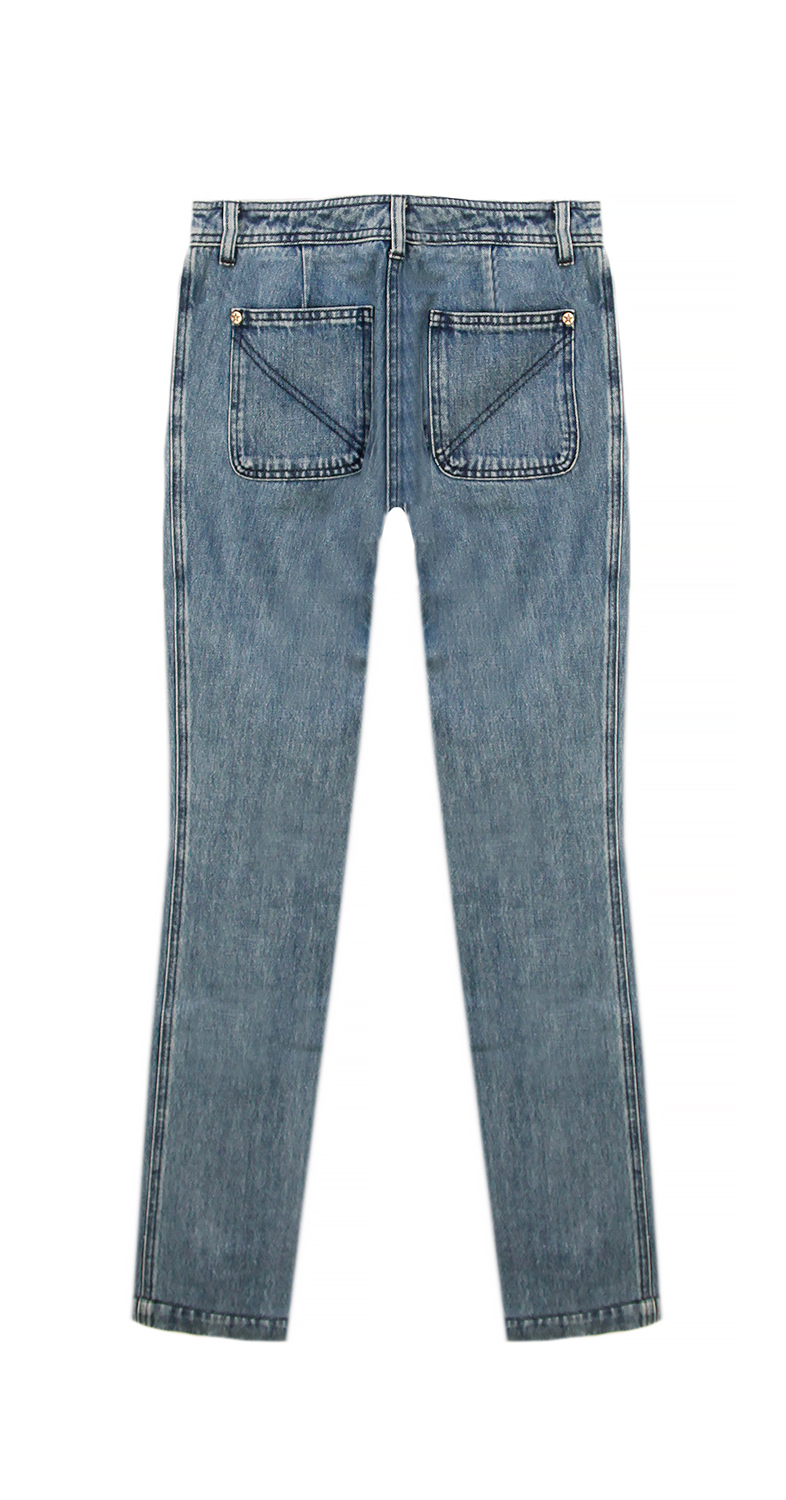 Голубые джинсы Chanel