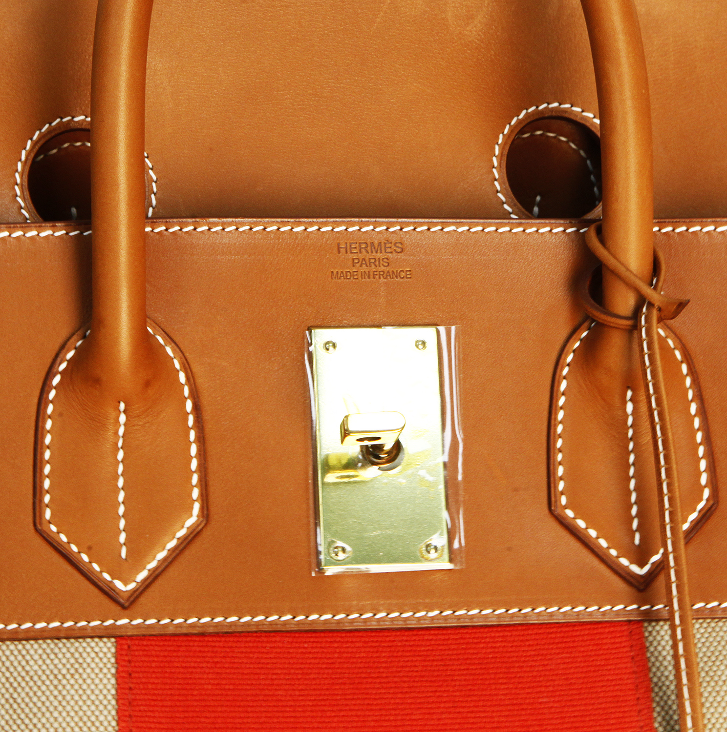 Сумка Hermès HAC Flag Birkin 50 Naturel Barenia And Canvas