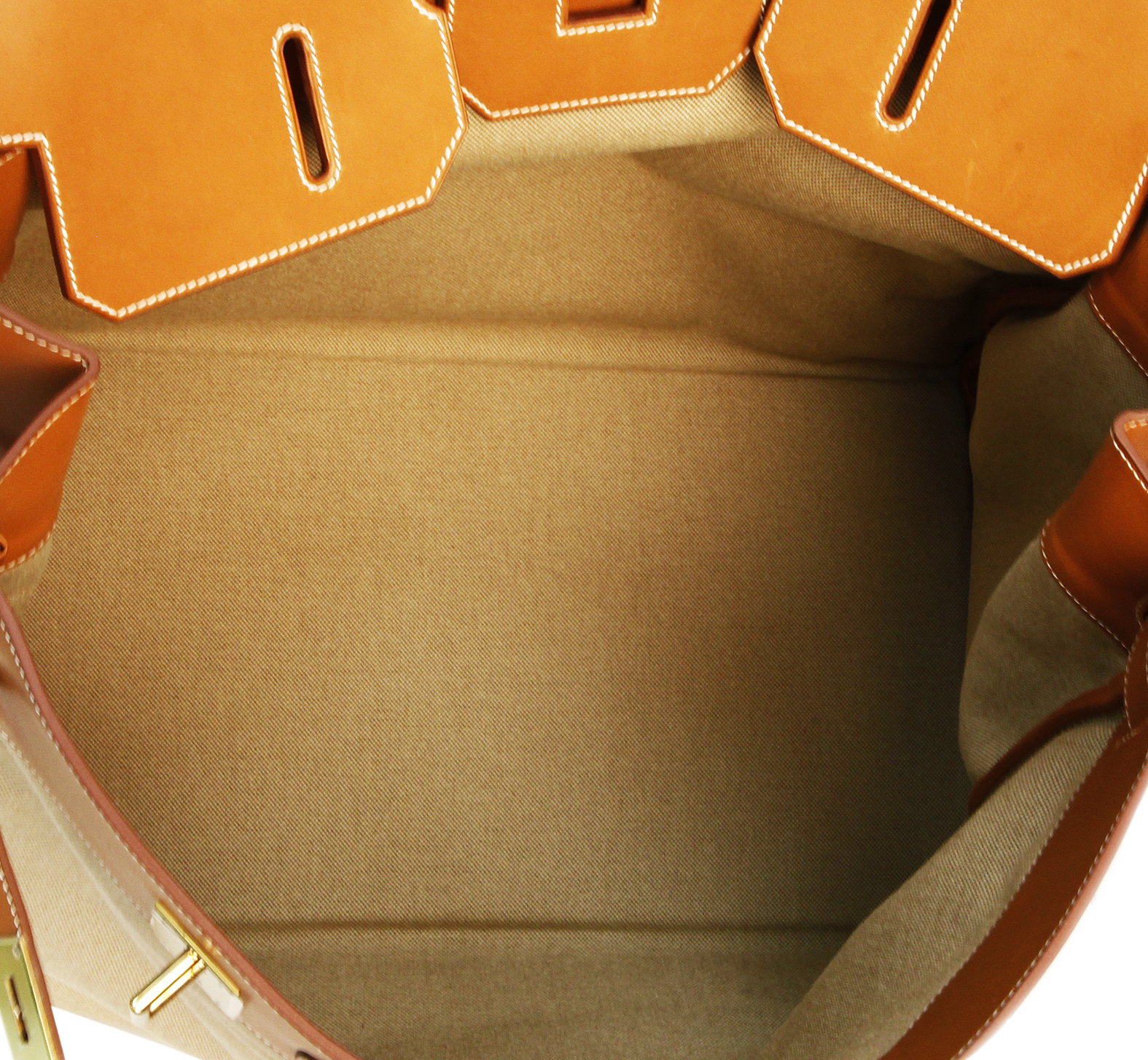 Сумка Hermès HAC Flag Birkin 50 Naturel Barenia And Canvas