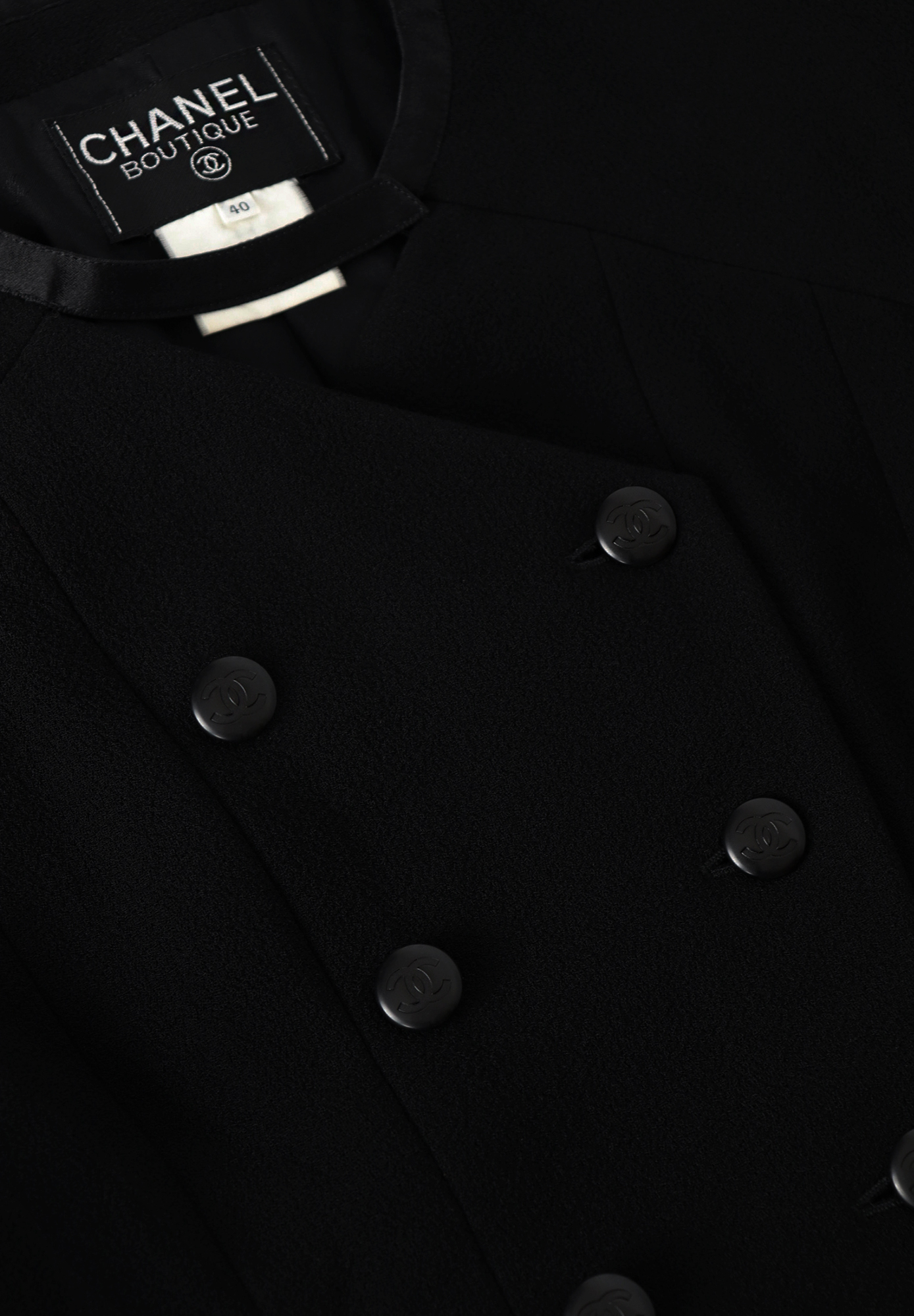 Вечерний жакет Chanel с атласной тесьмой