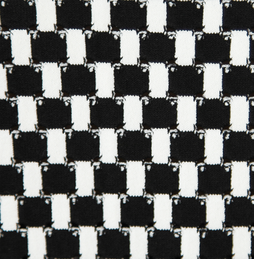 Трикотажный черно-белый костюм Chanel