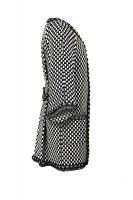 Трикотажный черно-белый костюм Chanel