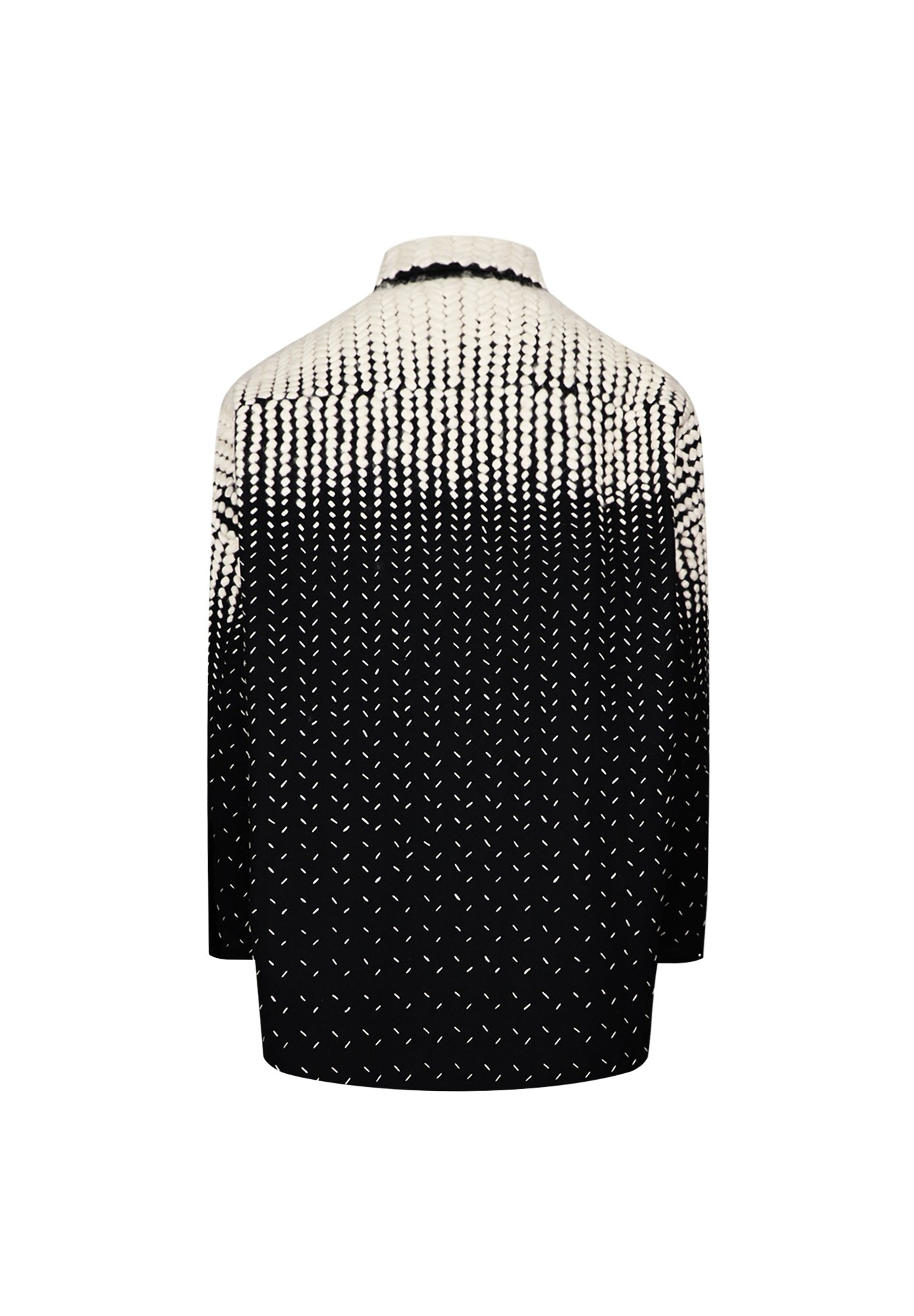 Черно-белое укороченное пальто Valentino