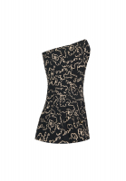 Темно-синий корсет Chanel