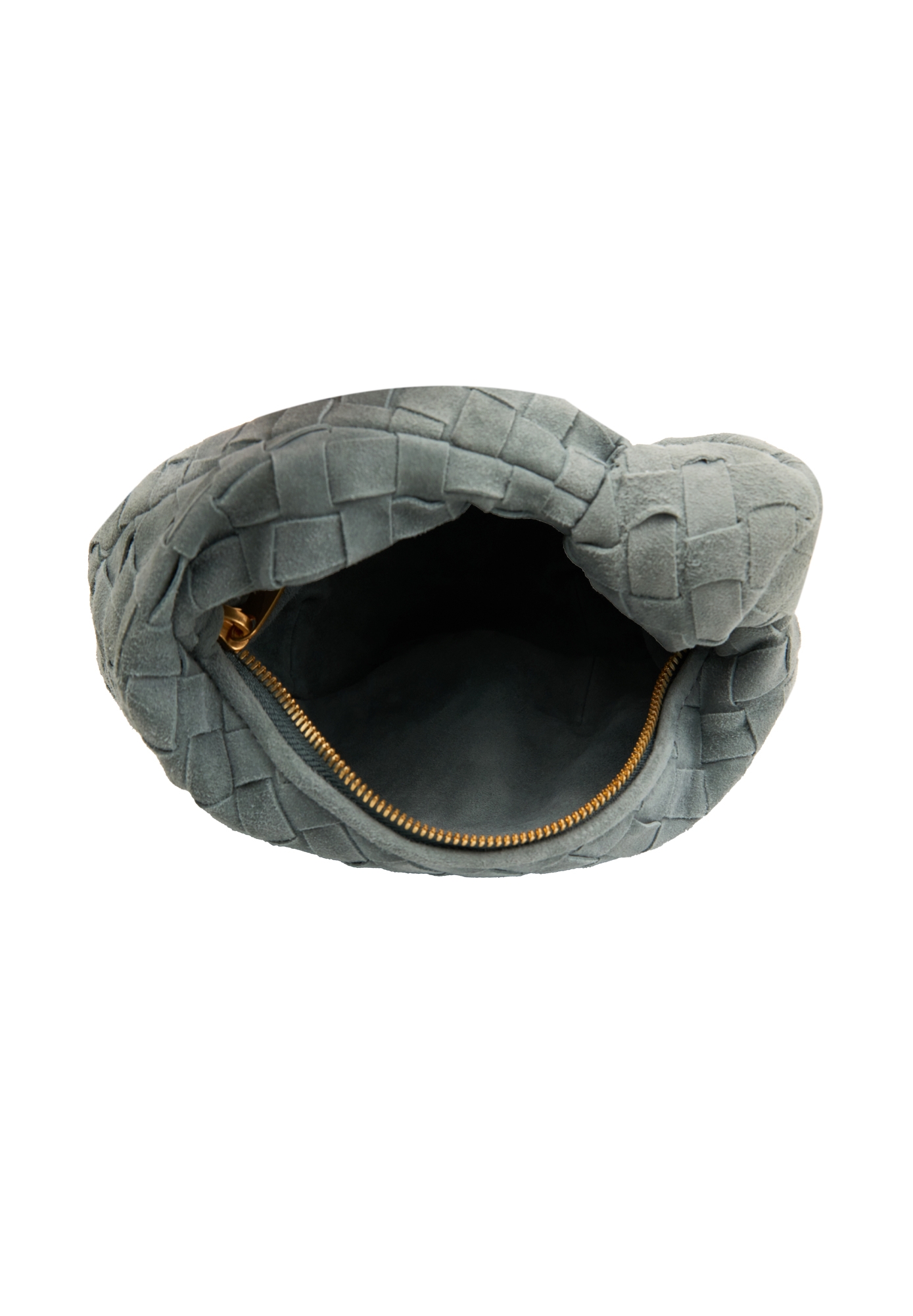 Серая замшевая сумка Bottega Veneta Jodie mini