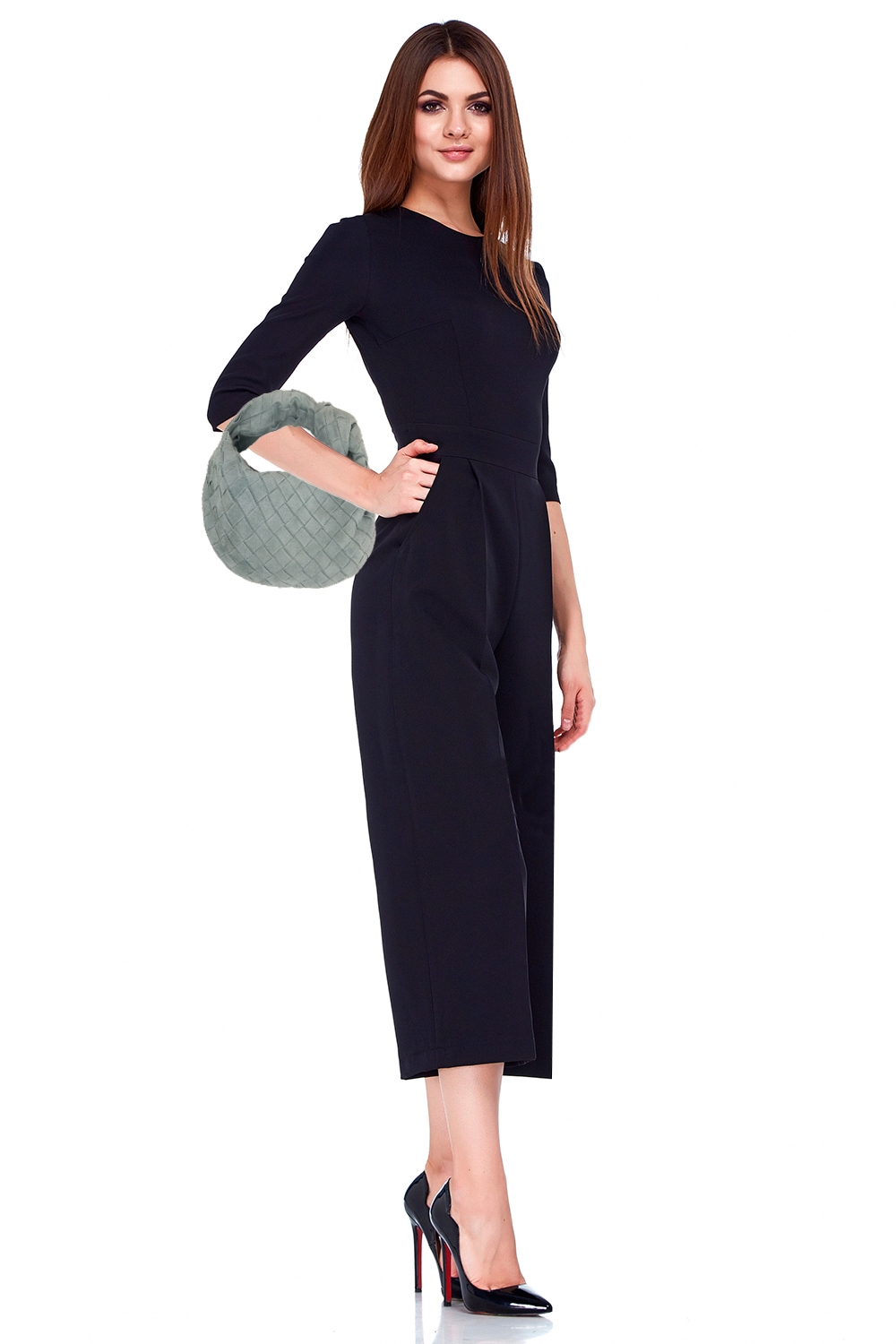 Серая замшевая сумка Bottega Veneta Jodie mini