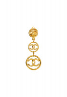 Винтажные клипсы-подвески Chanel с логотипами