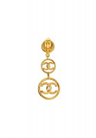Винтажные клипсы-подвески Chanel с логотипами