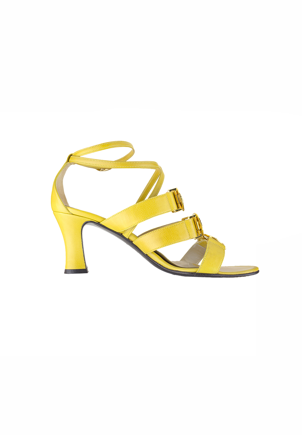 Желтые туфли Versace