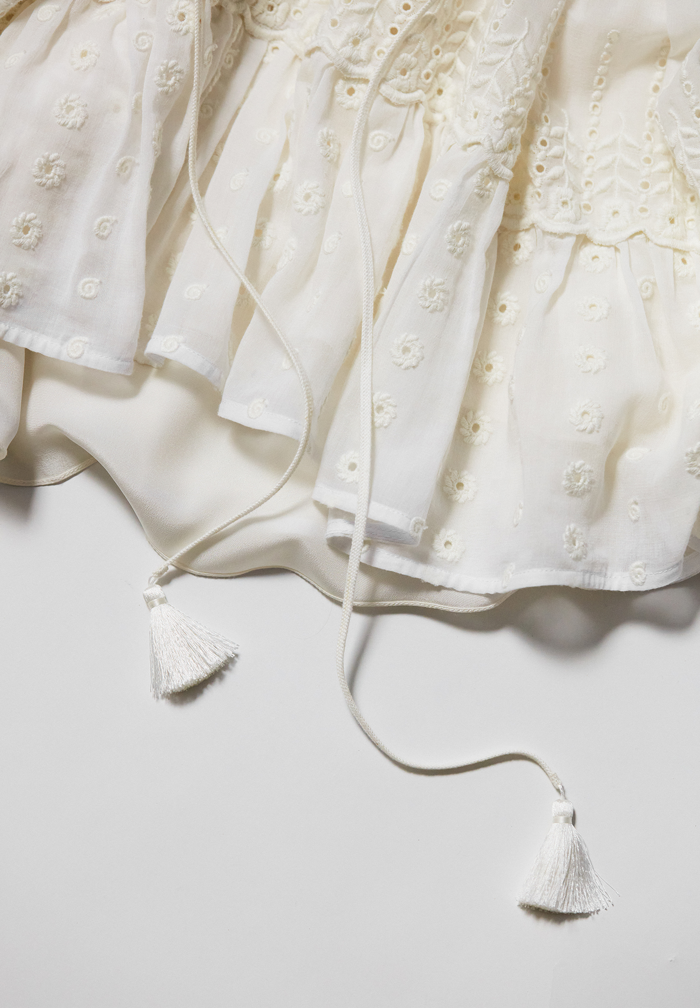 Белое хлопковое платье Chloé