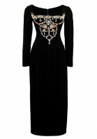 Бархатное платье Oscar de la Renta