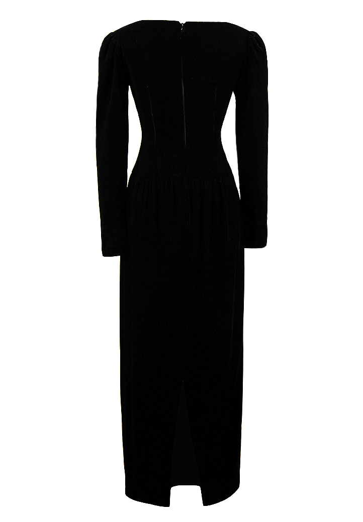 Бархатное платье Oscar de la Renta