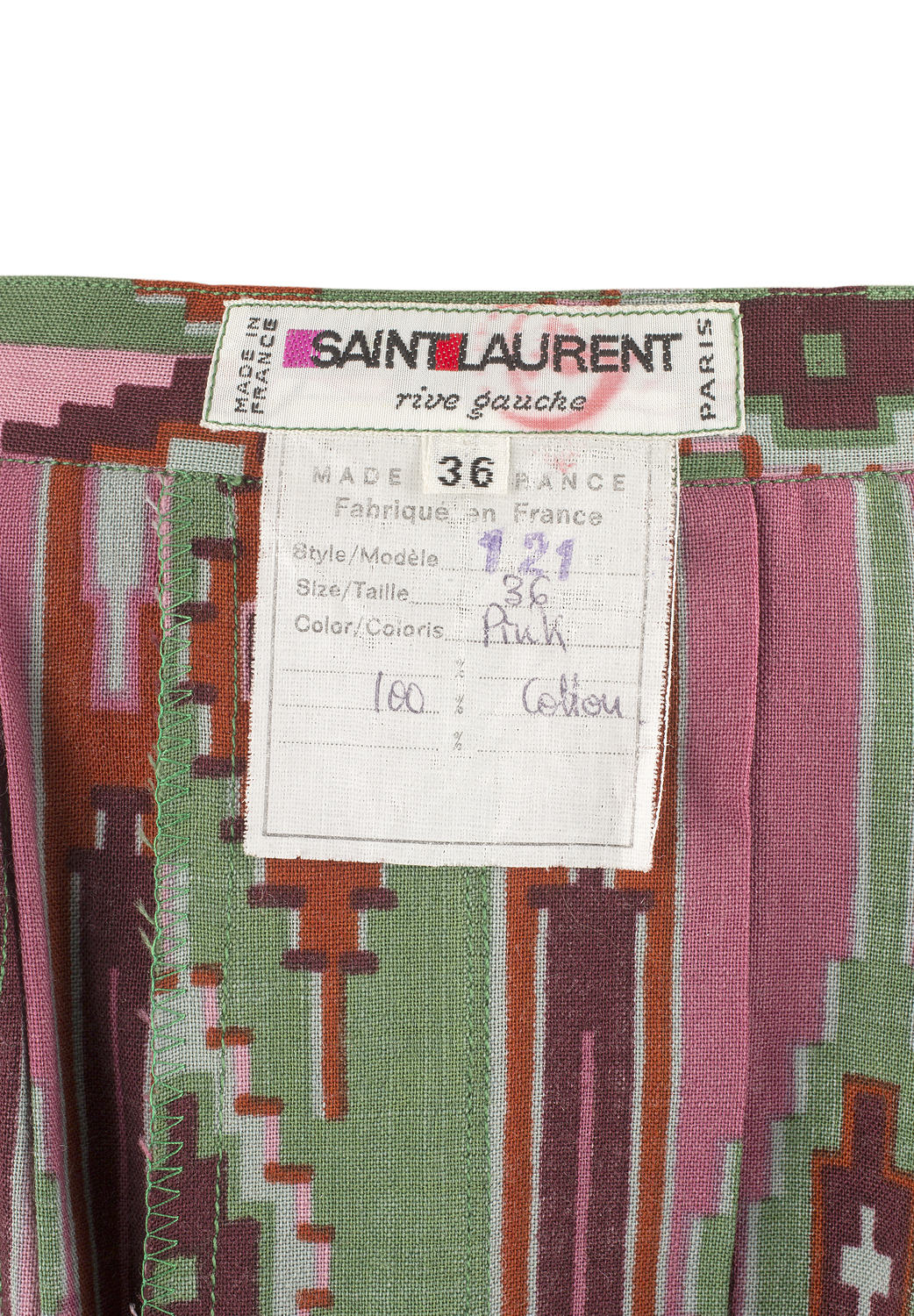 Юбка Saint Laurent с принтом