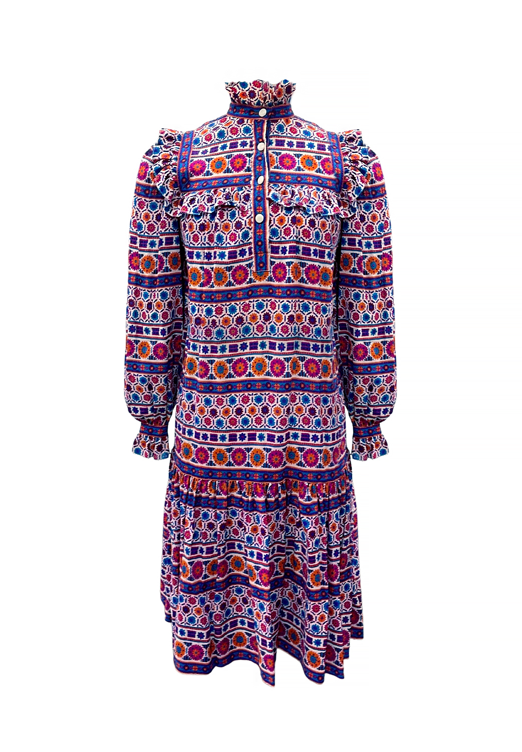 Цветочное платье Saint Laurent