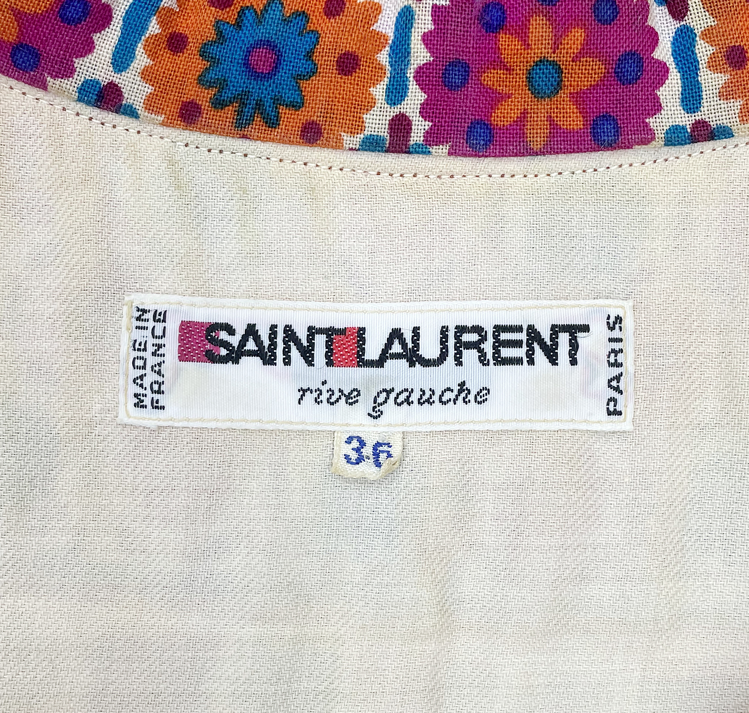 Цветочное платье Saint Laurent