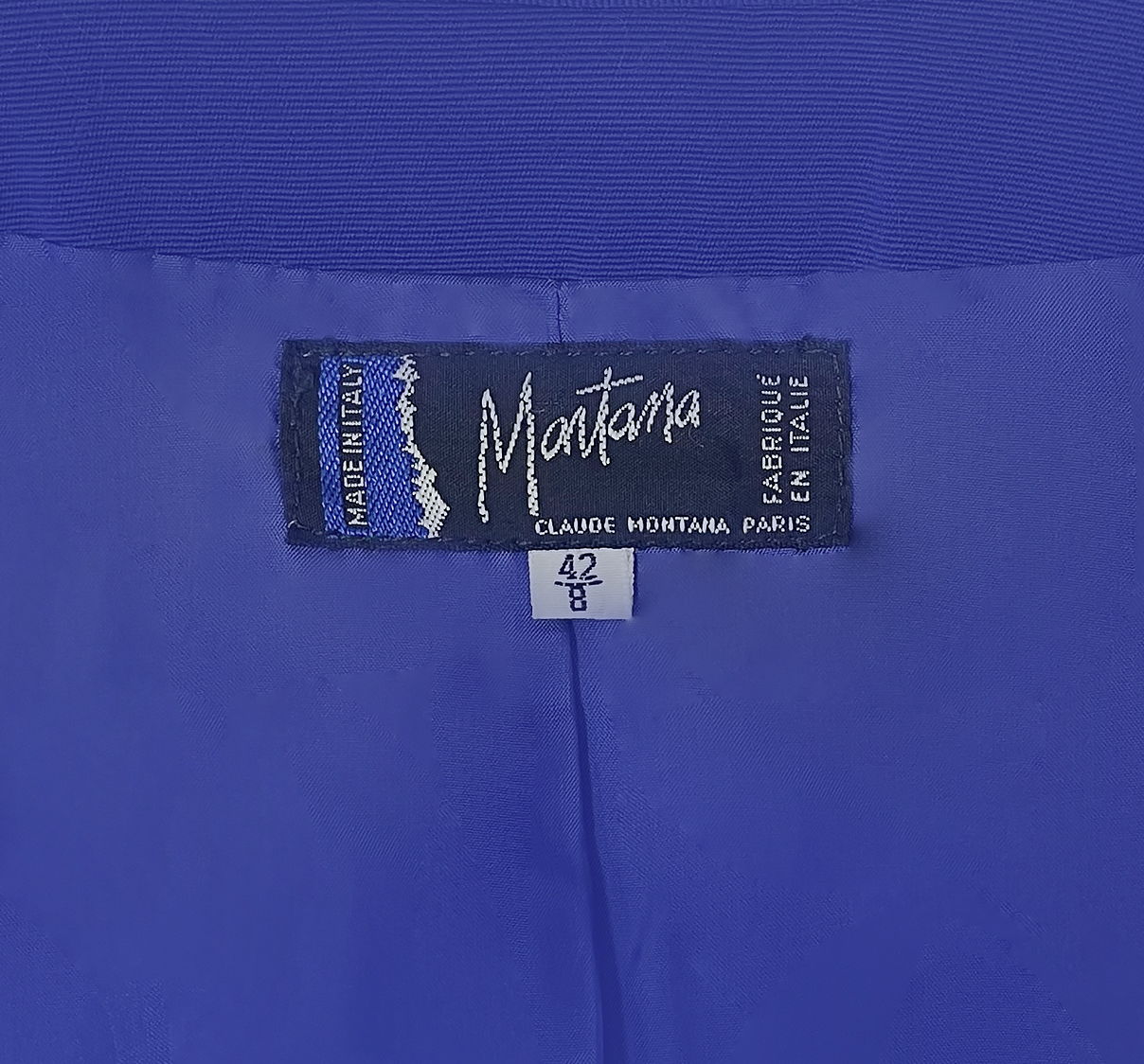 Синий жакет Claude Montana