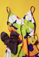 Бордовые сандалии Hermès Rivage 