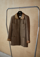 Твидовый жакет Chanel с парчовой оторочкой