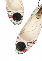 Балетки Chanel с логотипами