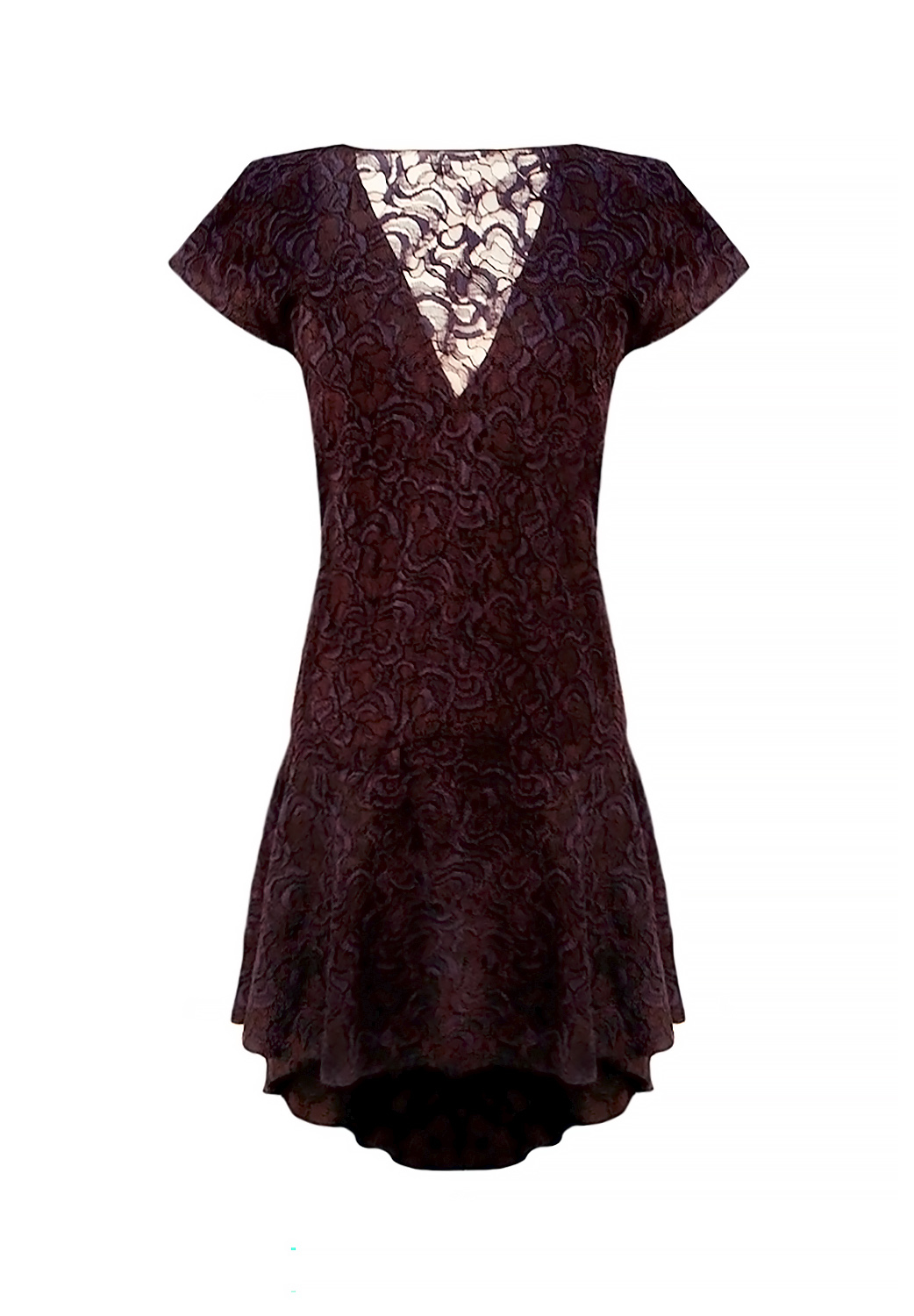 Черное кружевное платье Christian Dior