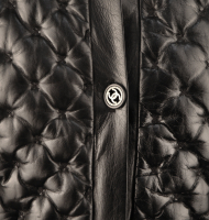 Кожаный стеганый жакет Chanel